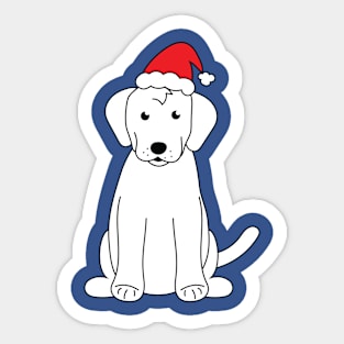 Christmas Golden Retriever Sticker